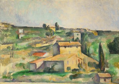 Fields at Bellevue by Paul Cézanne